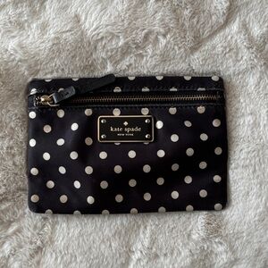 kate spade Black and White Polka Dot Wristlet